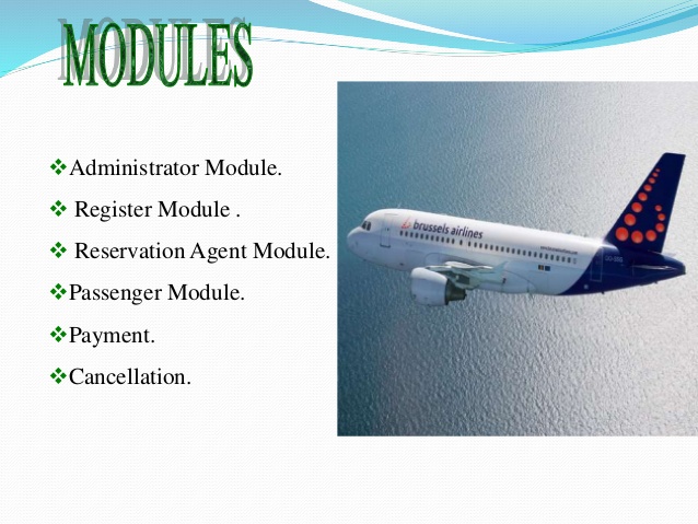 reservation airlines ticket online system